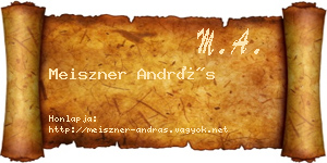Meiszner András névjegykártya